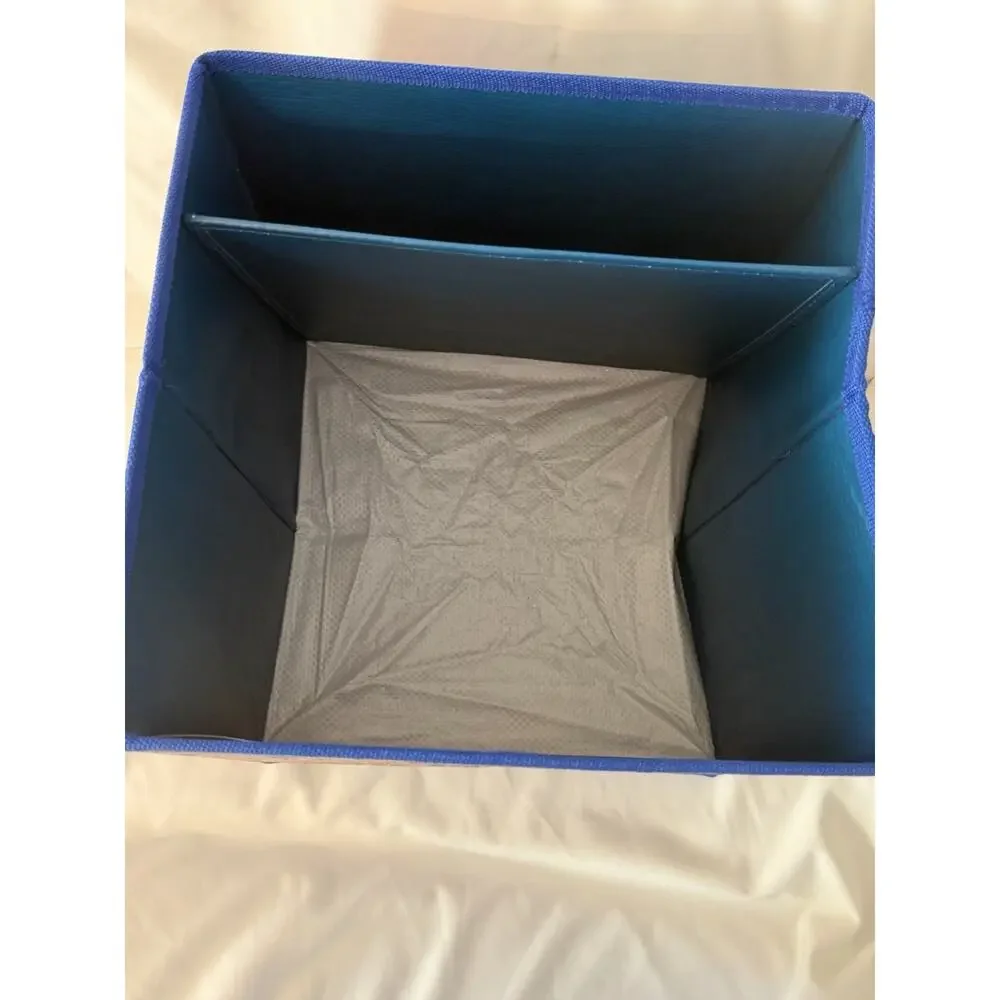 Natural Life Boho Flower Floral Collapsible Storage Cubes With Handles
